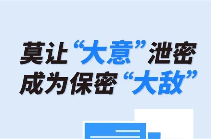 【“画”说保密】莫让“大意”泄密,成为保密“大敌”