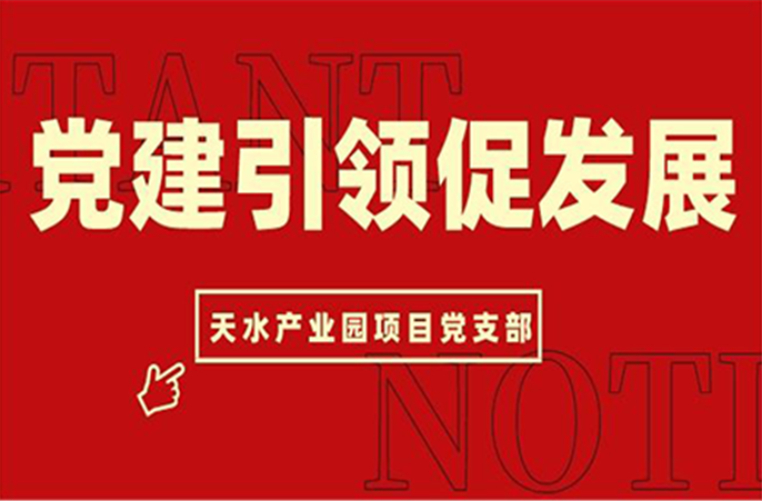天水产业园项目党支部以高质量党建护航高质量发展